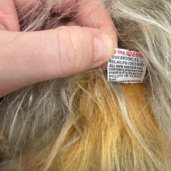 Ty Classic Misty Floppy Hairy Soft Plush Yorkie Dog 12" Long 2006 - Picture 8 of 9